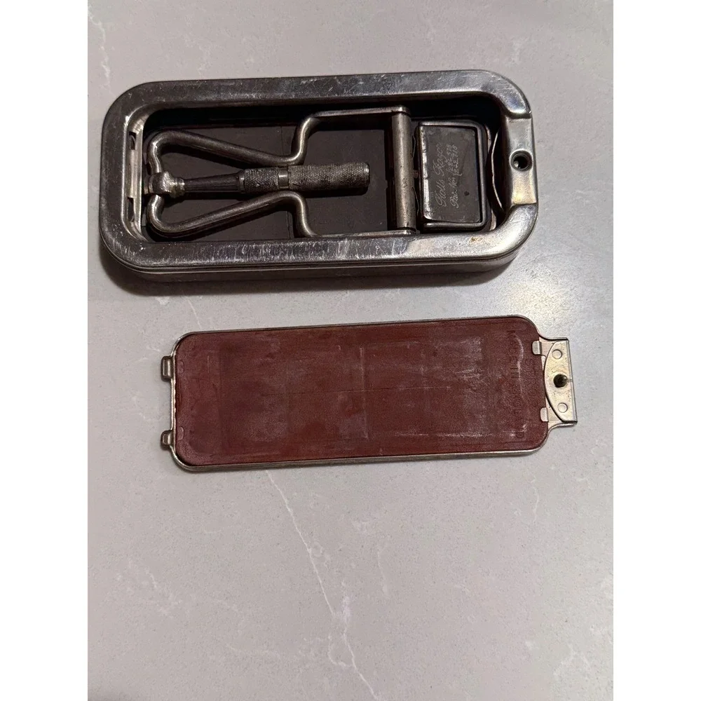 Rolls Razor Safety Razor Mens Silver Imperial No 2 Sheffield Steel Vintage Case